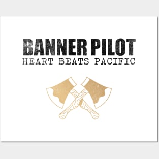 Banner Pilot Heart Beats Pacific Posters and Art